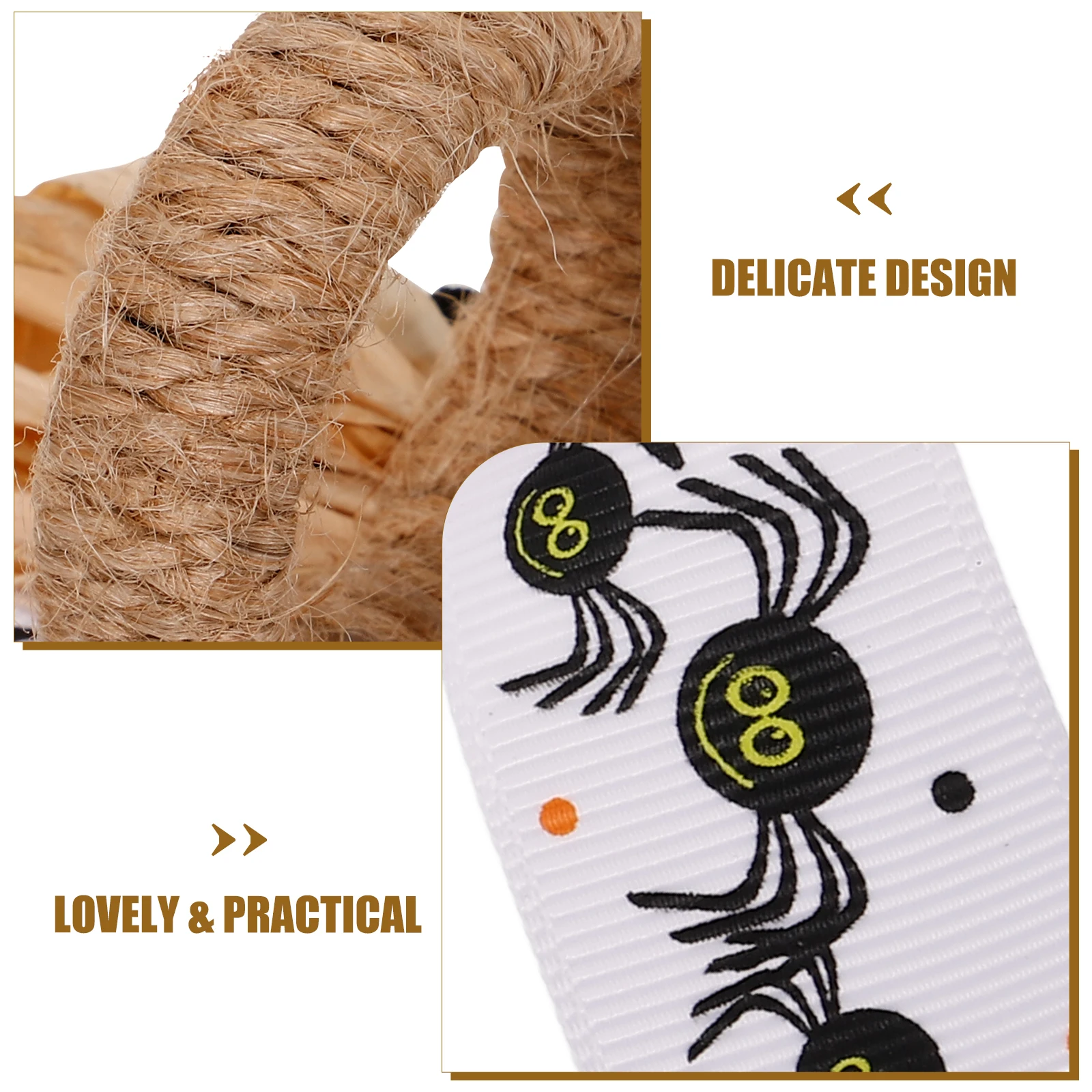 

Buckle Pumpkin Skull Napkin Ring Halloween Holder for Table Western Style Plastic Clasp Banquet