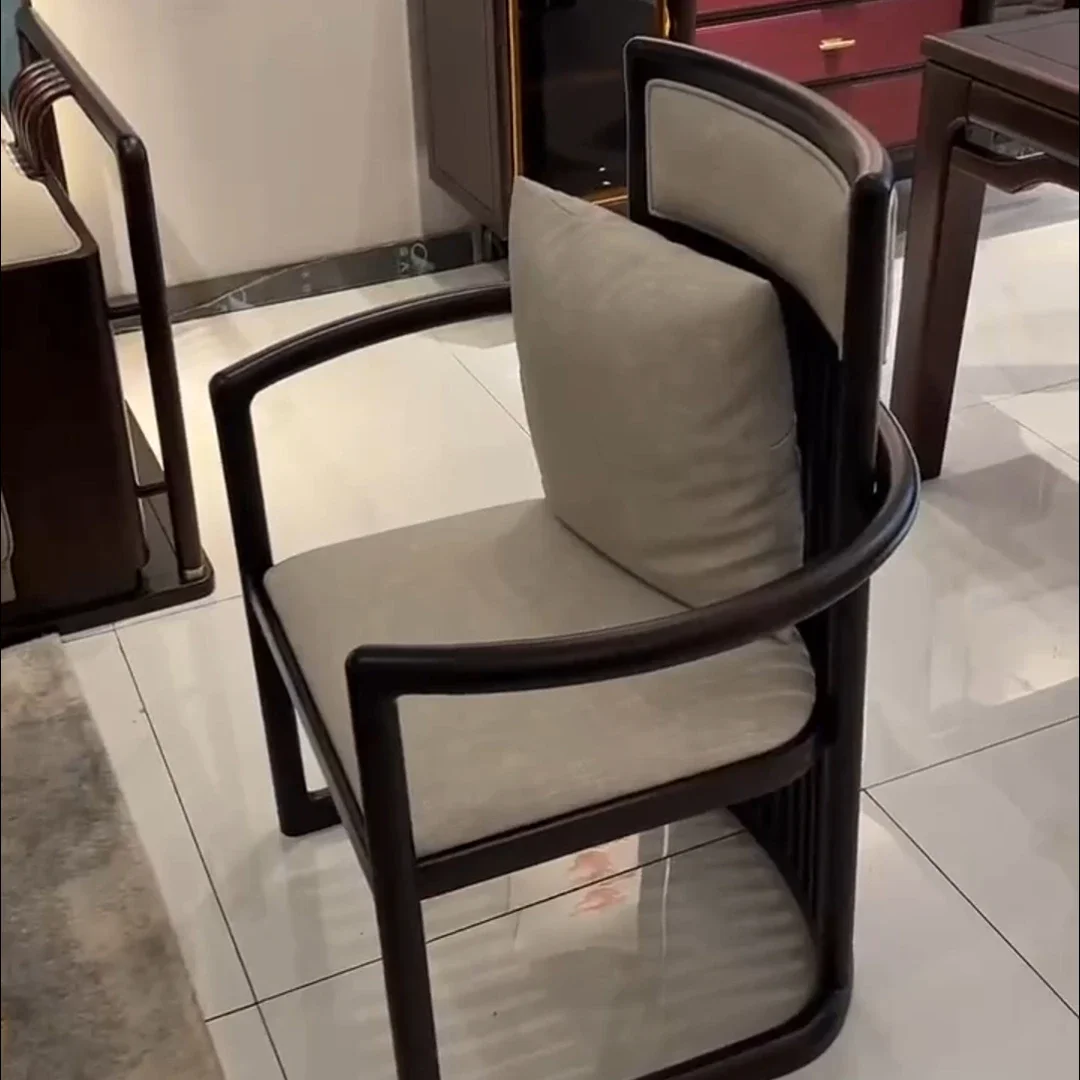 

Новый китайский кожаный диван из черного дерева, современная гостиная, простая легкая роскошная высококачественная мебель из цельного дерева