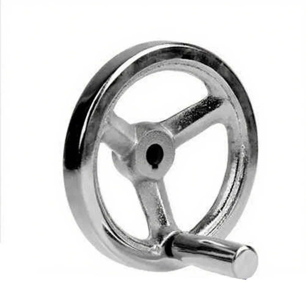 

1-3Pcs Dia M6 M8 M10 M12 M16 Cast Iron Chrome Plated Handle Straight Handle/rotating Handwheel Handle Milling Machine CNC Tool