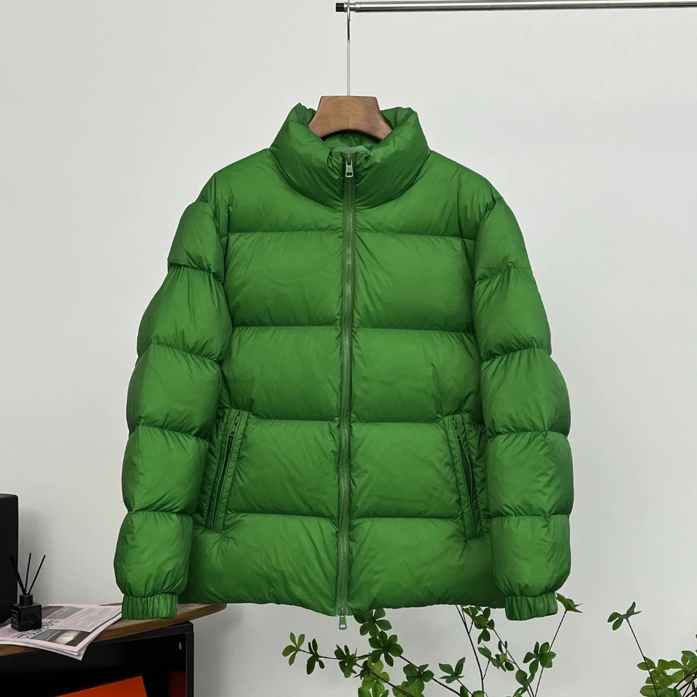 الفاخرة أسفل سترة المرأة العلامة التجارية الأوروبية الأمريكية موضة ملابس خارجية الإناث مصمم أسفل معطف سيدة سترة منفوخة دافئة 2025 جديد #1