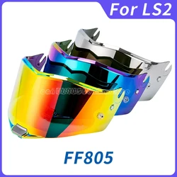 THUNDER Motorcycle Helmet Visor FOR LS2 FF805 Transparent Chrome Red Extra Shield Universal anti fog film
