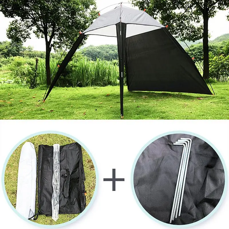 Outdoor Canopy Beach Shelter Sun Shade Tent Lightweight Anti-UV Waterproof Tent Sun Shade For Fishing Camping Picnic Travel