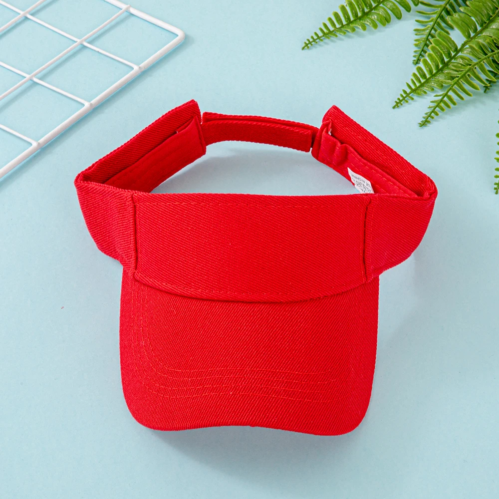 Baumwoll-Sonnenblende für Damen und Herren – Verstellbare Baseballkappe mit offenem Oberteil für Sport, Laufen, Golf, Strand – Mehrere leuchtende Farben – Detail 9