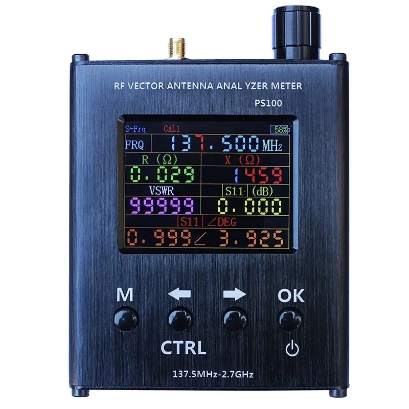 

PS100 UV r Vector Impedance ANT SWR Antenna Analyzer Meter Tester 137.5MHz-2.7GHz N1201SA communication antenna radio