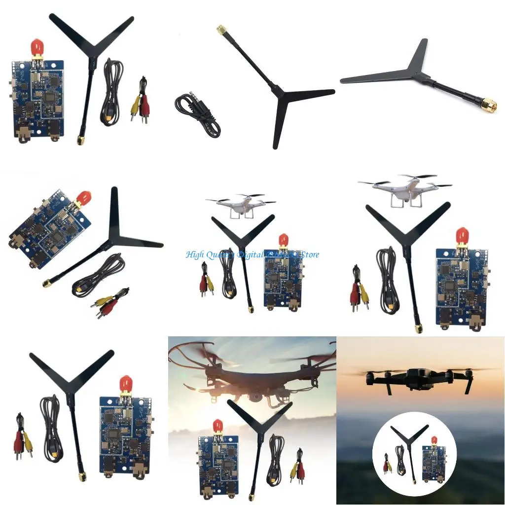 

U2JE DC7-28V 1,2G 800mW VRX Передача видео 9CH Передатчик Приемник 0,8W Набор приемных модулей переключаемый формат