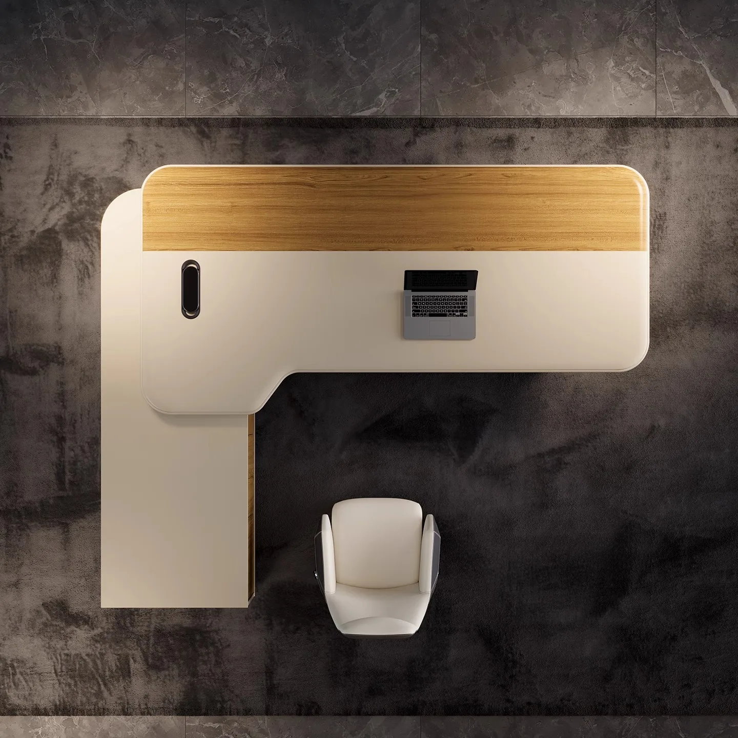 مكتب مدير وحدة المعالجة المركزية الفاخرة على شكل حرف L مجموعة كراسي مكتب رئيس أثاث المكاتب الراقية التصميم الحديث