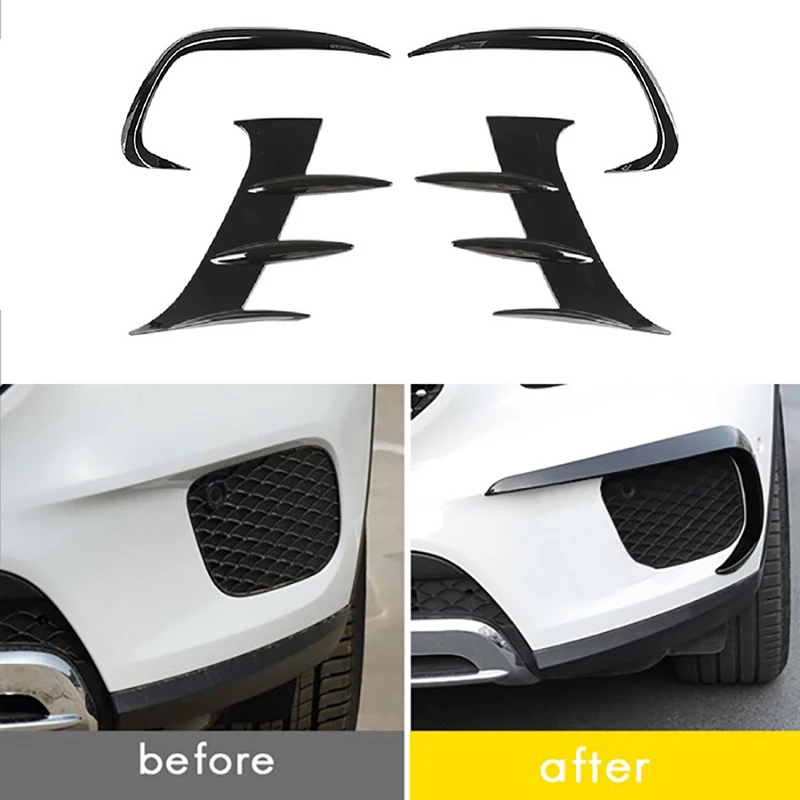 Car Fog Light Eyebrow Eyelid Cover for Benz X247 GLB180 GLB200 GLB250 2020 2021 Front Bumper Side Vent Spoiler