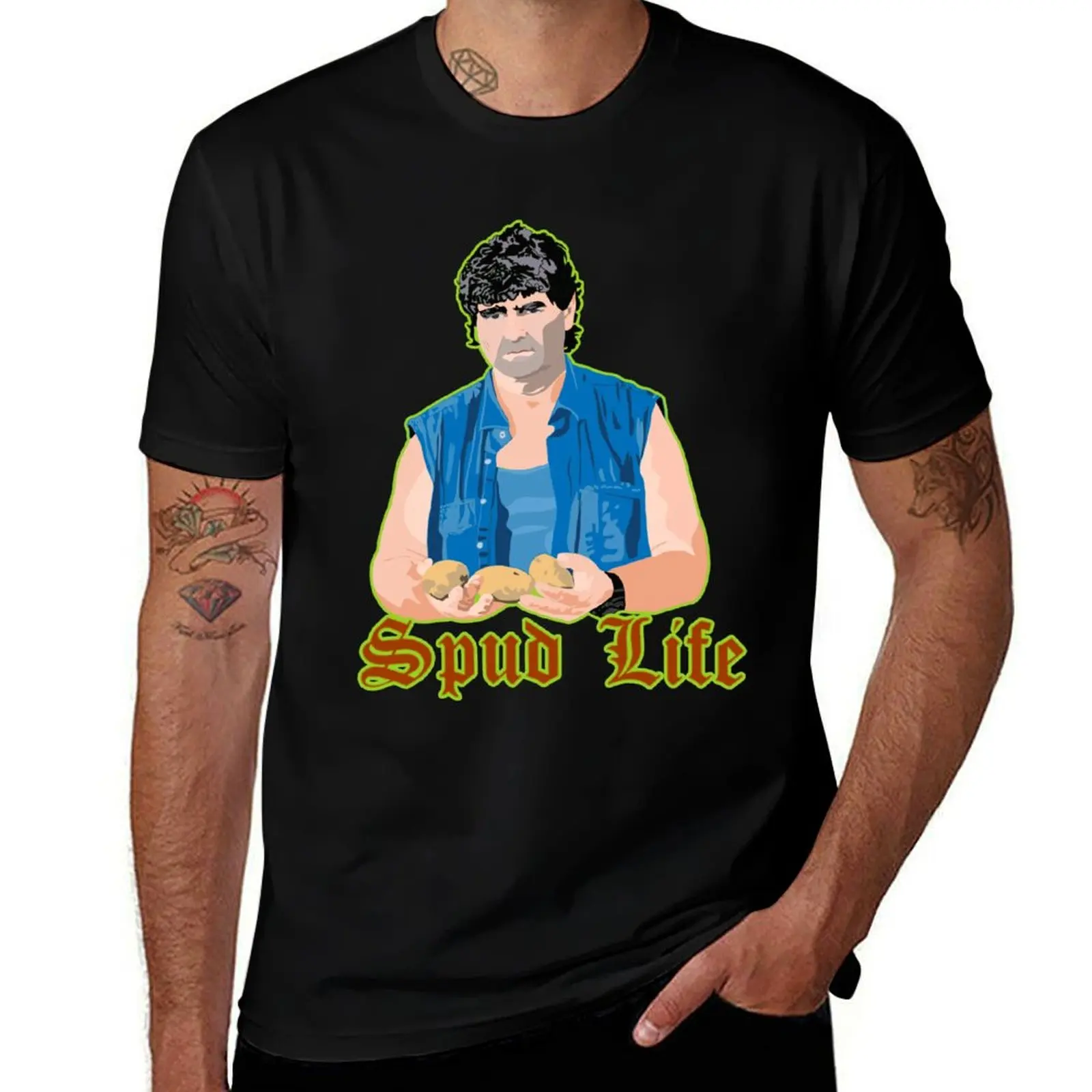 

for funny man T-Shirt Life man for t shirts slim shirts t Shed cotton t Spud Spud - fit shirt