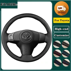 Braid Car Steering Wheel Cover For Toyota Yaris Vios RAV4 Scion XB 2006-2009 Microfiber Leather Steering Wrap Car Accessories