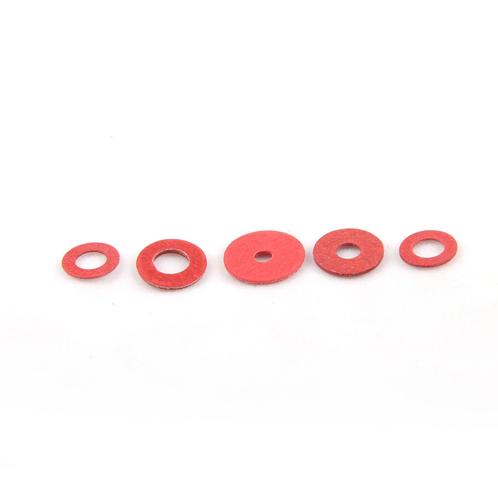 

500pcs Insulation Washer Red Flat Pad Gasket Set Sealing Electrical Appliances Electronics Automotive Home Shop