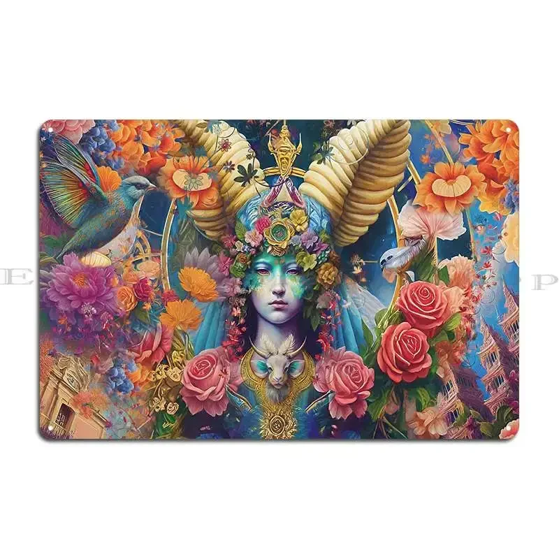 Aries Metal Sign Club Decoration Create Wall Cave Create Tin Sign Poster