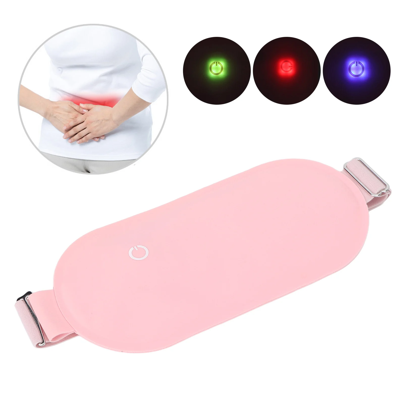 

Menstrual Heating Pad Waist Heating Belt Adjustable 3 Levels Breathable Thin Portable Electric Cramps Belt for Waist Stomach
