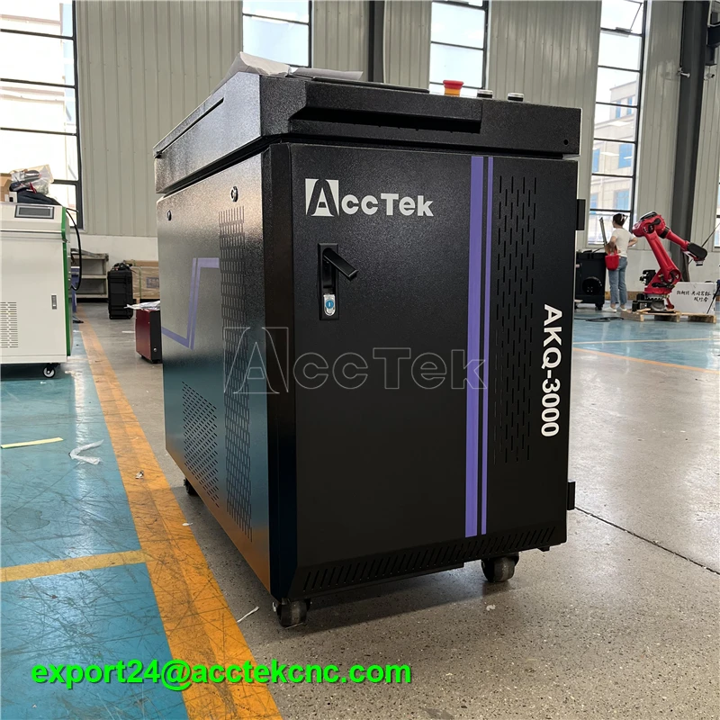เครื่องเลเซอร์กำจัดสนิมแบบพกพา1000W 2000W 3000W เครื่องทำความสะอาดเลเซอร์ทาสีฝุ่นแบบมือถือไฟเบอร์ LAZER สำหรับชิ้นส่วนรถยนต์