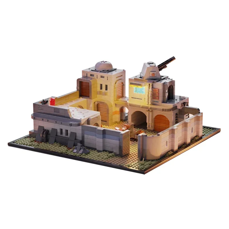 Modelo de película estrella, bloques de construcción Moc, tecnología de Base Imperial del desierto, bloques modulares, regalos, juguetes de Navidad, conjuntos DIY de montaje