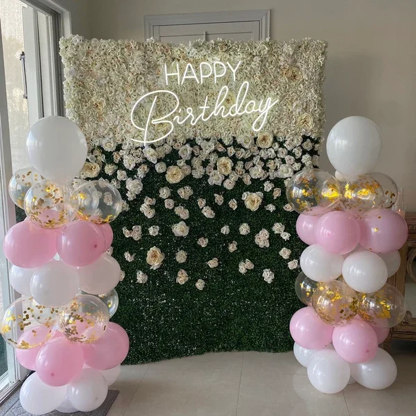 Feliz aniversário sinal de néon grande led sinal de luz personalizado presente festa aniversário sinal de néon decoração da parede alta lnsign