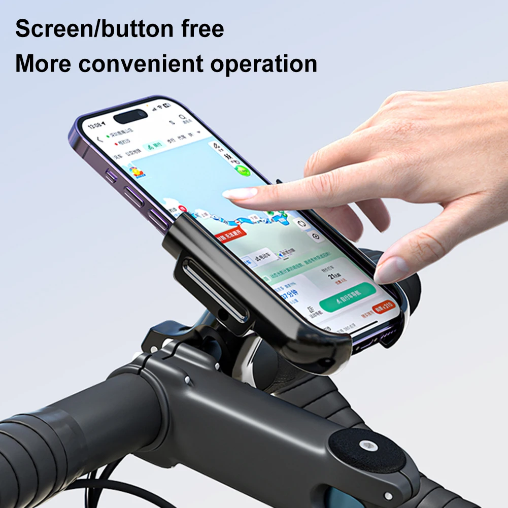 

Bicycle Phone Holder Aluminum Alloy Motorcycle Mobile Phone Mount Bicycle Navigation Phone Bracket for 4.2-7.5 Inch Phone