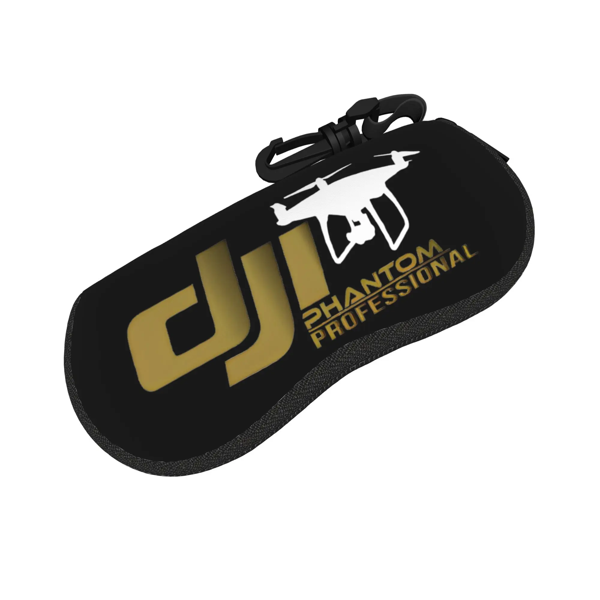D-djis Drone Pilot Logo Glasses Case Cover  Zip Sunglasses Pouch Vintage Travel Eyeglass Protector Male Female Eyewear Storage
