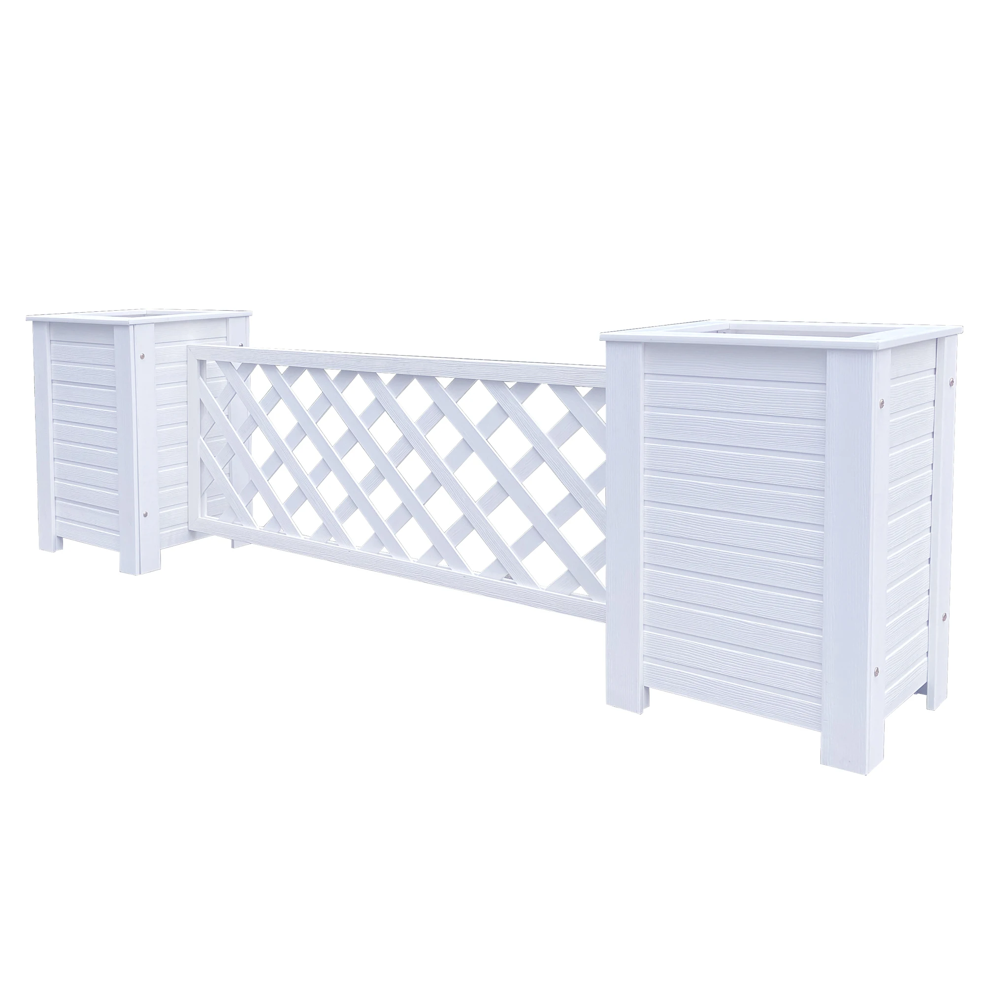 Anti-corrosive plastic wood flower box flower pot courtyard fence fence fence partition outdoor outdoor municipal road guardrail