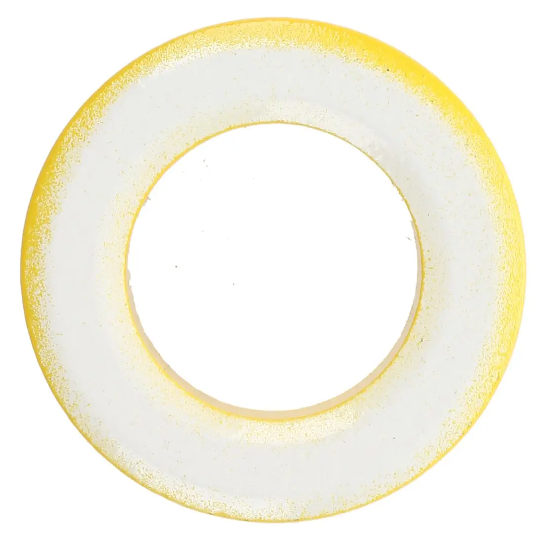 2 Pcs 33mm x 19mm x 11mm Yellow White Iron Core Ferrite Rings Toroid