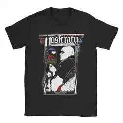 Nosferatu 1922 Horror Movie Vampire Men's T Shirts Dracula Halloween Cool Tee Shirt Short Sleeve O Neck T-Shirt  Cotton Clothing