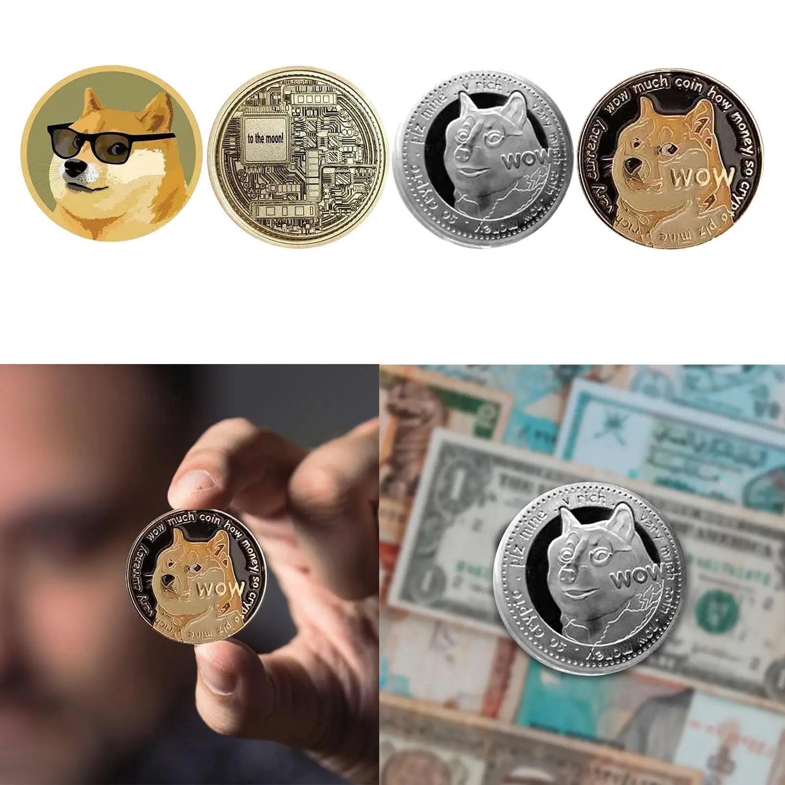 

Металлический памятный коллекционер Doge с покрытием жетон Doge в подарок