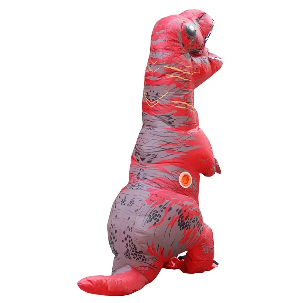 Halloween Anime Kids T-Rex Opblaasbare Pak Dinosaurus Kostuum Kinderen Volwassen Rollenspel Fancy Mascotte Dress Up