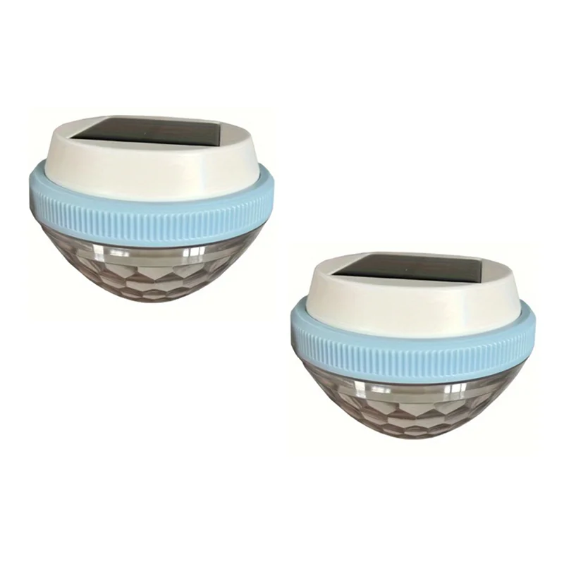 ABBO-lumières flottantes LED à énergie solaire, étanches, 7 Modes de changement de couleur, 2 pièces pour piscines, fontaines, éclairage de jardin