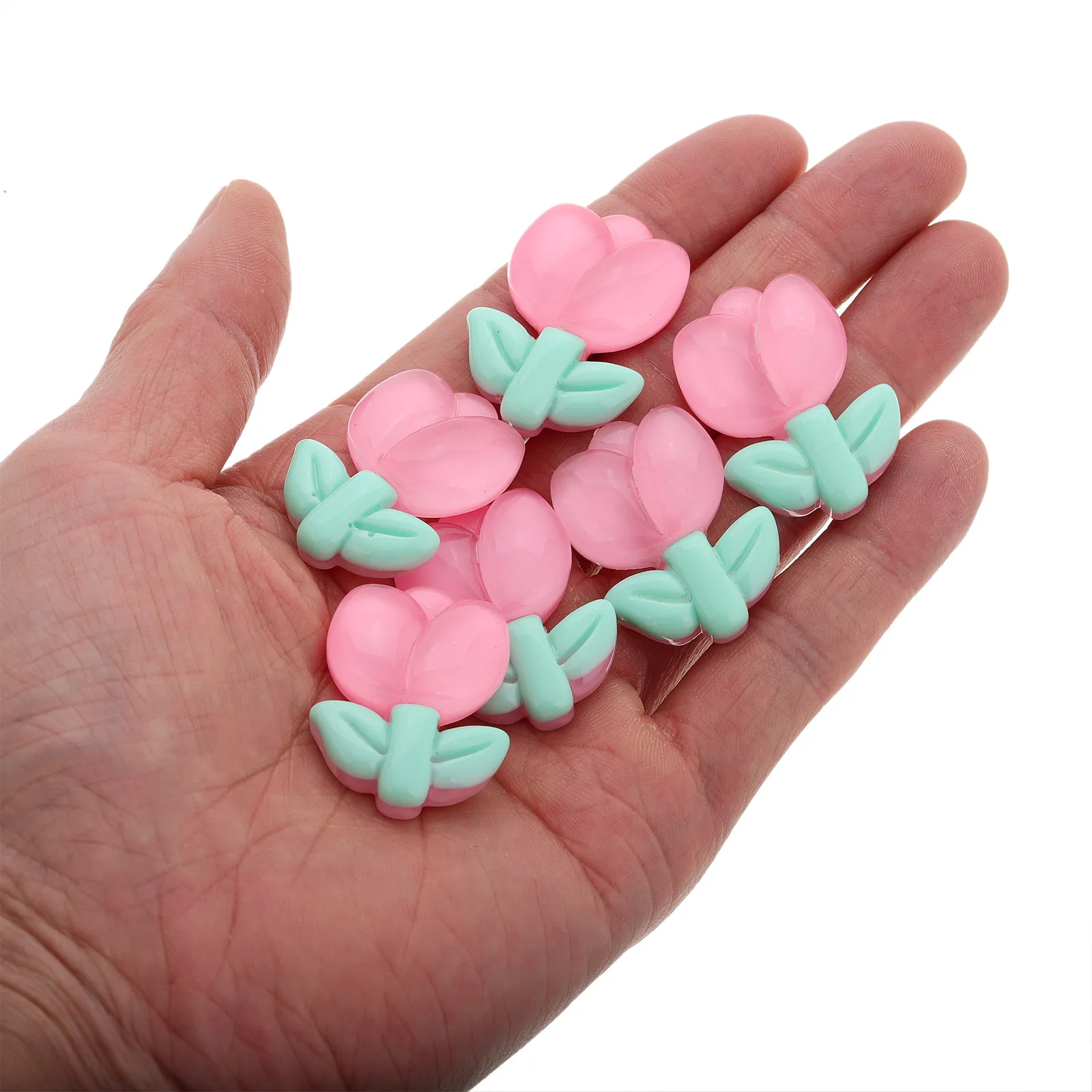 

6Pcs Motorcycle Flower Decorations Tulip Stickers Mini Floral Accessories Ornaments for Women Electric Scooter