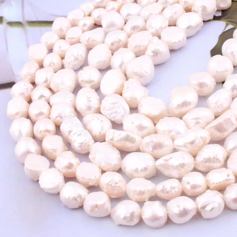 Natural Freshwater Pearl Keshi Edsion Freefrom Stone Beads Strand 15 Inches for DIY Bracelet Necklace Jewelry Making