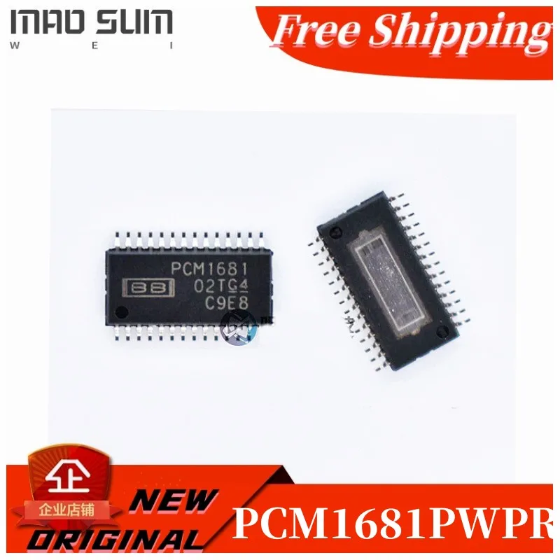 Free Shipping 10PCS~50PCS/LOT PCM1681PWPR PCM1681PWP PCM1681 HTSSOP-28 Audio D/A Converter IC  NEW100%