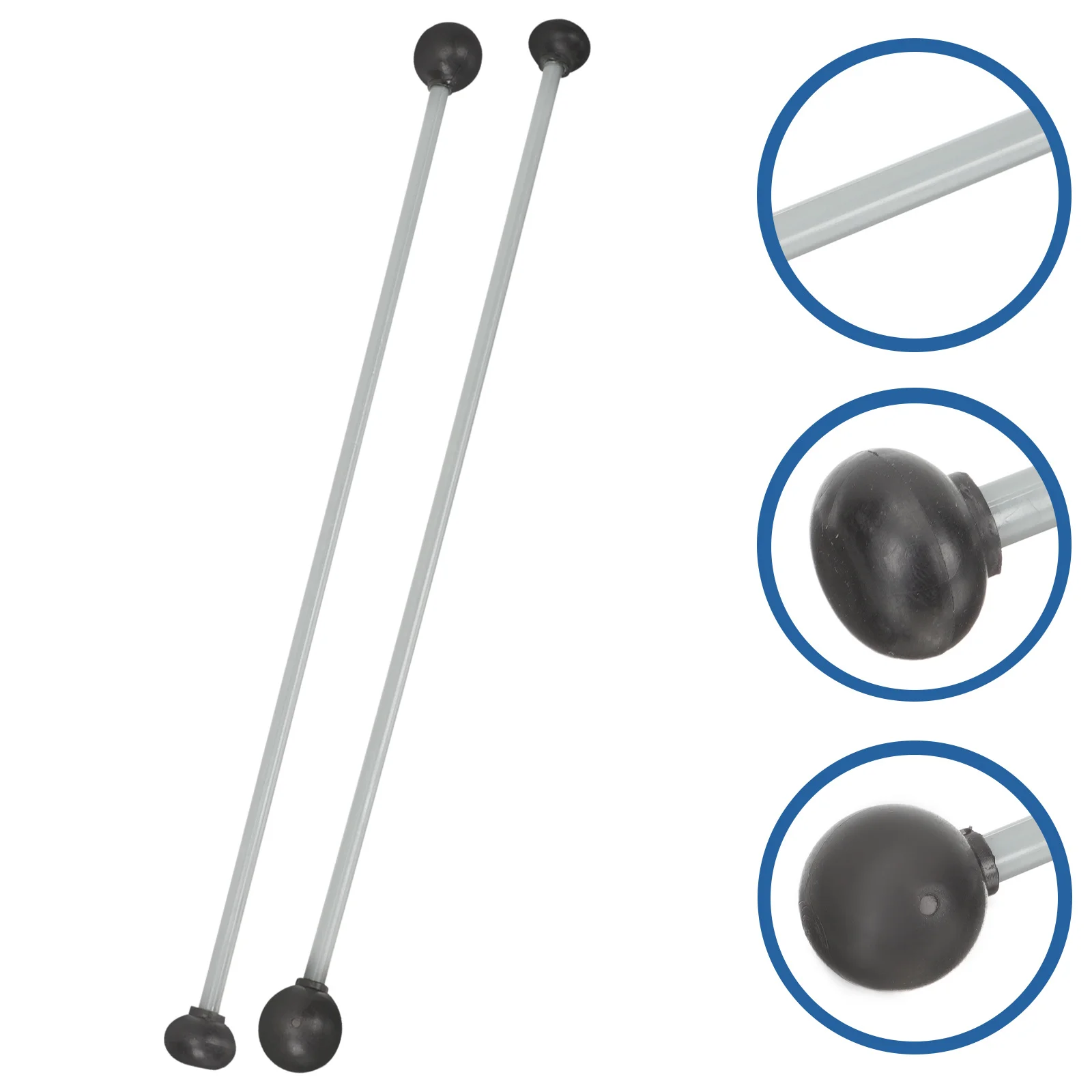 2Pcs Professional Grade Percussion Mallets Strong Grip Resistant to Deformation Ideal for Xylophone Marimba Chimes Practice and