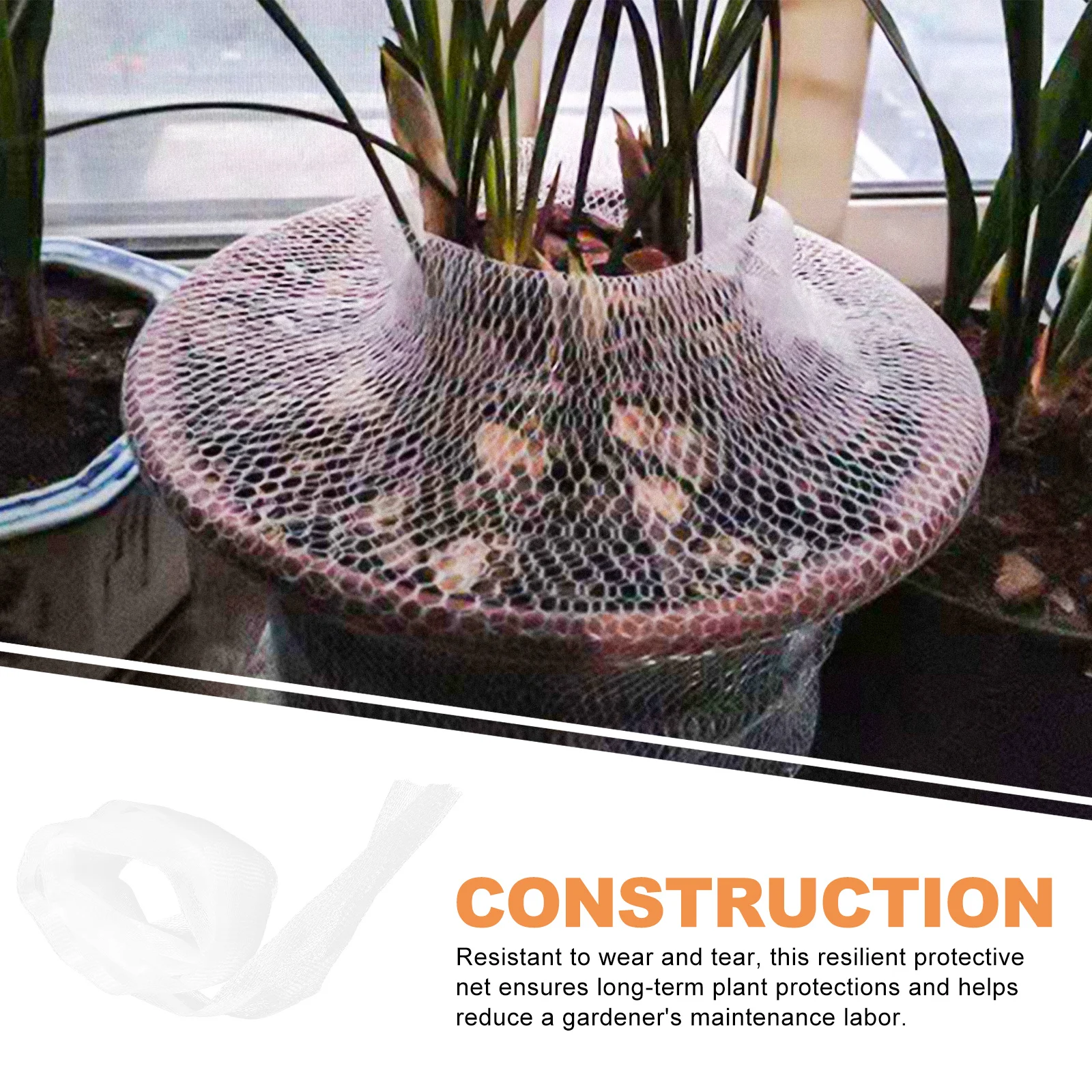 

Transparent Planter Net Cover Elastic Bonsai Protector For Flowerpot Mesh Sleeve Plastic Gardening Supply Plant Protection