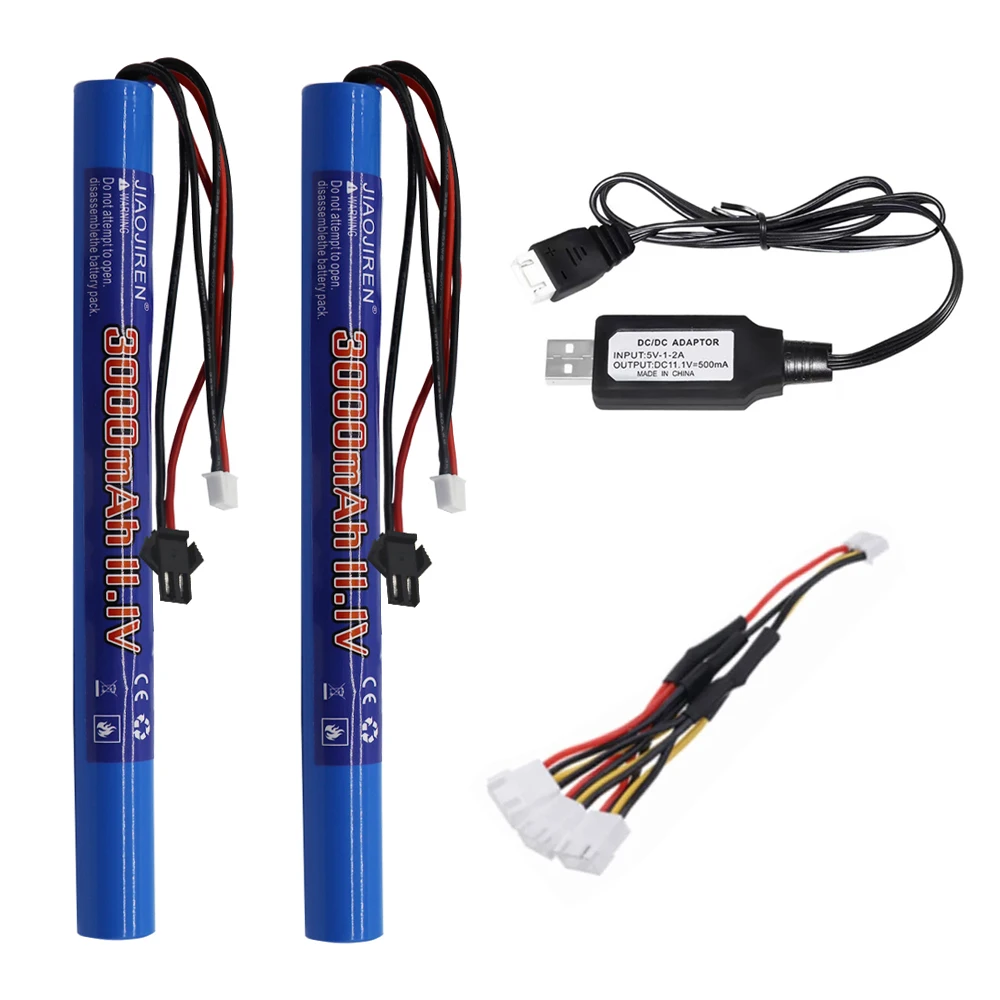 11.1V 3000MAH 18650 lipo Battery for AKKU Mini Airsoft Gun Battery RC model toys accessories 3S Water Gun RC Lipo battery