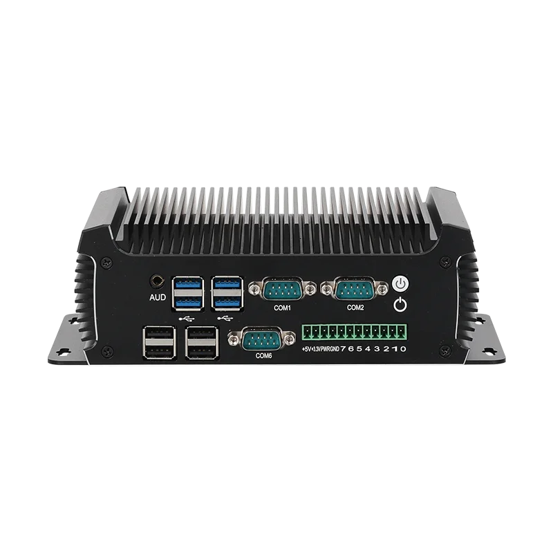 Промышленный мини-ПК Helorpc 2LAN6COM с поддержкой Inter N97 Компьютер Wi-Fi Linux с 2xHDMI 5xUSB2.0 3xUSB3.0 Windows10 Готовый
