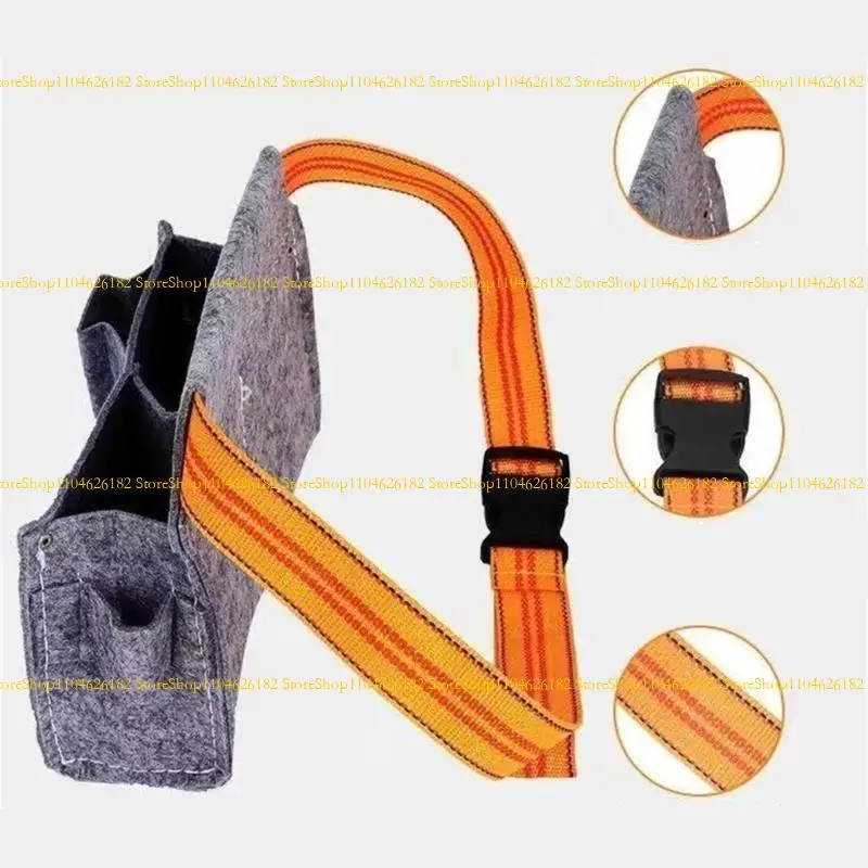 

Q2Q4 Construction Tool with Adjustable Belt Waist Bag Single Side Work Work Apron for Carpenters and Handymen