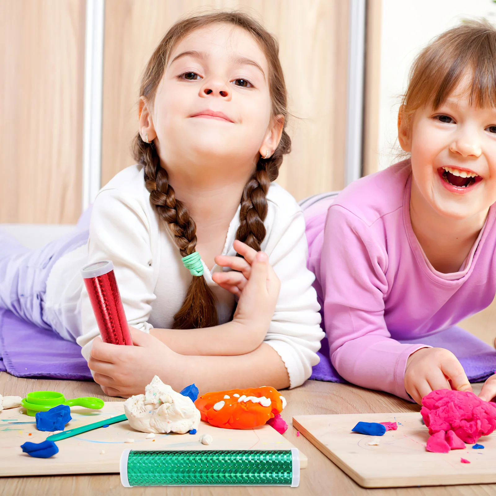 Kaléidoscope rotatif, 2 pièces, conception Multiprisme éducatif pour enfants, cadeaux de fête d'anniversaire, bas de vacances