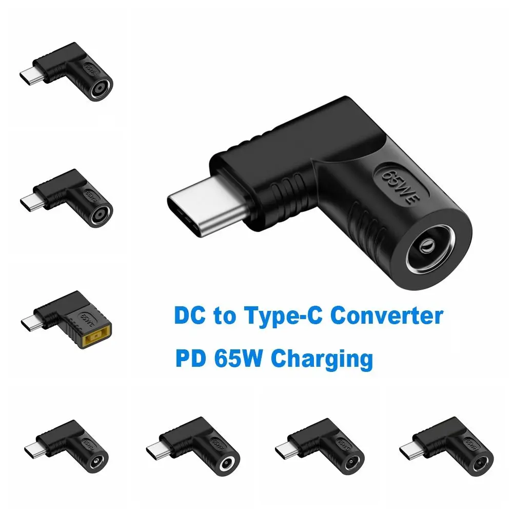 Professional Laptop Charger Connector Converter DC to Type C Power Adapter PD 65W For Xiaomi/Samsung/Lenovo