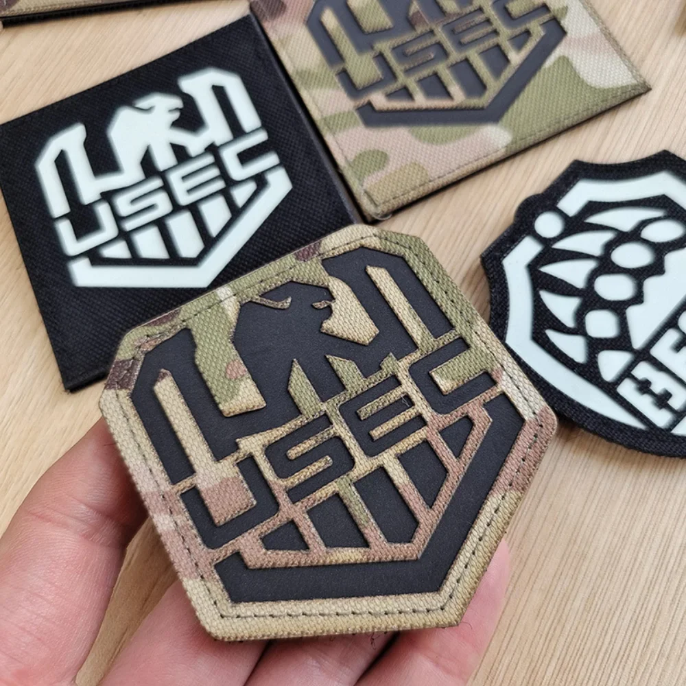 Escape From Tarkov Badge Patches Bear Claw Luminous Hook & Loop Stickers Military Tactical Reflective Appliques for Clothing