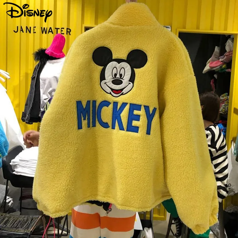 Disney 2024 New Arrival Top Fashion Loose Casual Mickey Mouse Waterproof mink Embroidery Warm Winter Jackets Coats