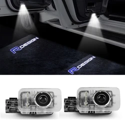 2Pcs Car Door LED Welcome Light For Volvo Rdesign S80L S60L V40 v 40CC 2013 XC60 XC90 2015 HD Laser Projector Lamp Accessories