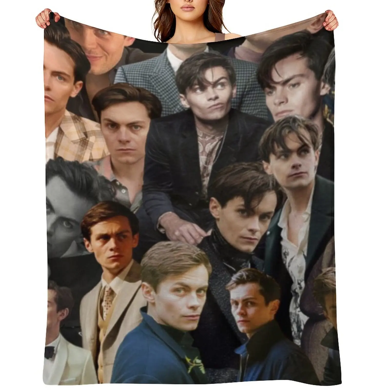 

Freddy Carter photo collage Throw Blanket Luxury St Moving heavy to sleep Camping Blankets