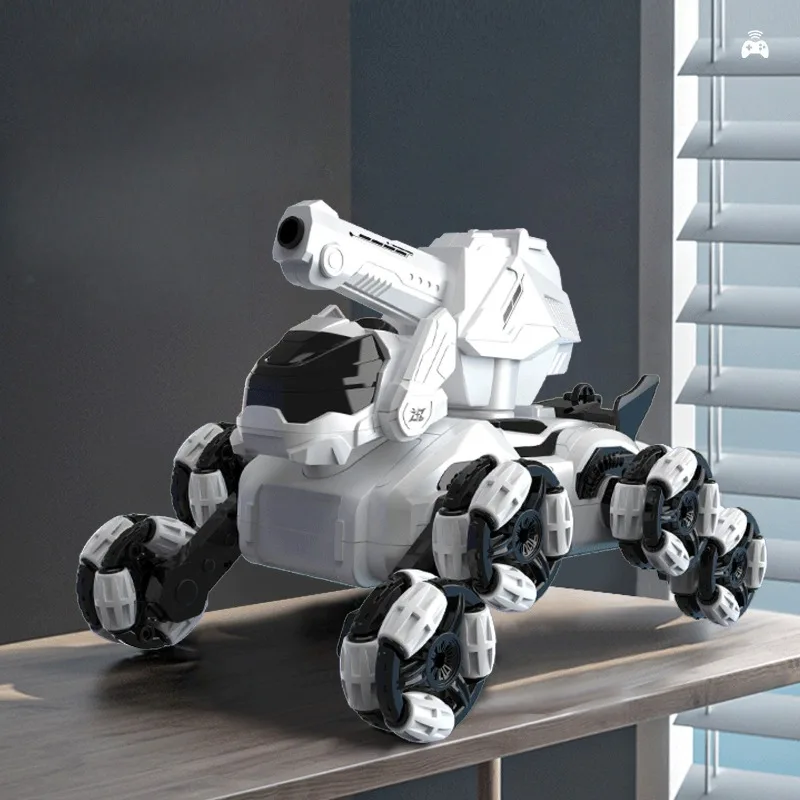 Electric Remote Control Robot Dog Toy Intelligent Machine Dogs Cars Eight Wheels Children Remote Control Spray Car Boys Gifts