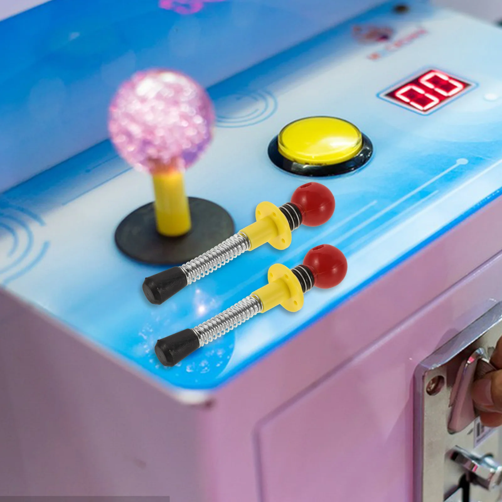 

2pcs Ball Shooter For Electric Pinball Game Machine Parts Pinball Shooter Rod Handle Spring Loaded Assembly Small Game Machine