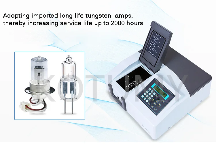 721/722/752/722S/7230G UV-Vis Spectrophotometer 752 Digital Portable Photometer Test Tungsten Lamp Lab