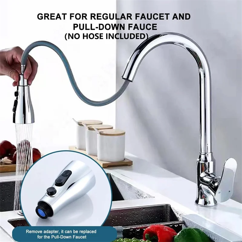 Kitchen Faucet Expander Kitchen Sink Accessories Can Rotate Freely At 360 Degrees Splash-proof Supercharged Faucet