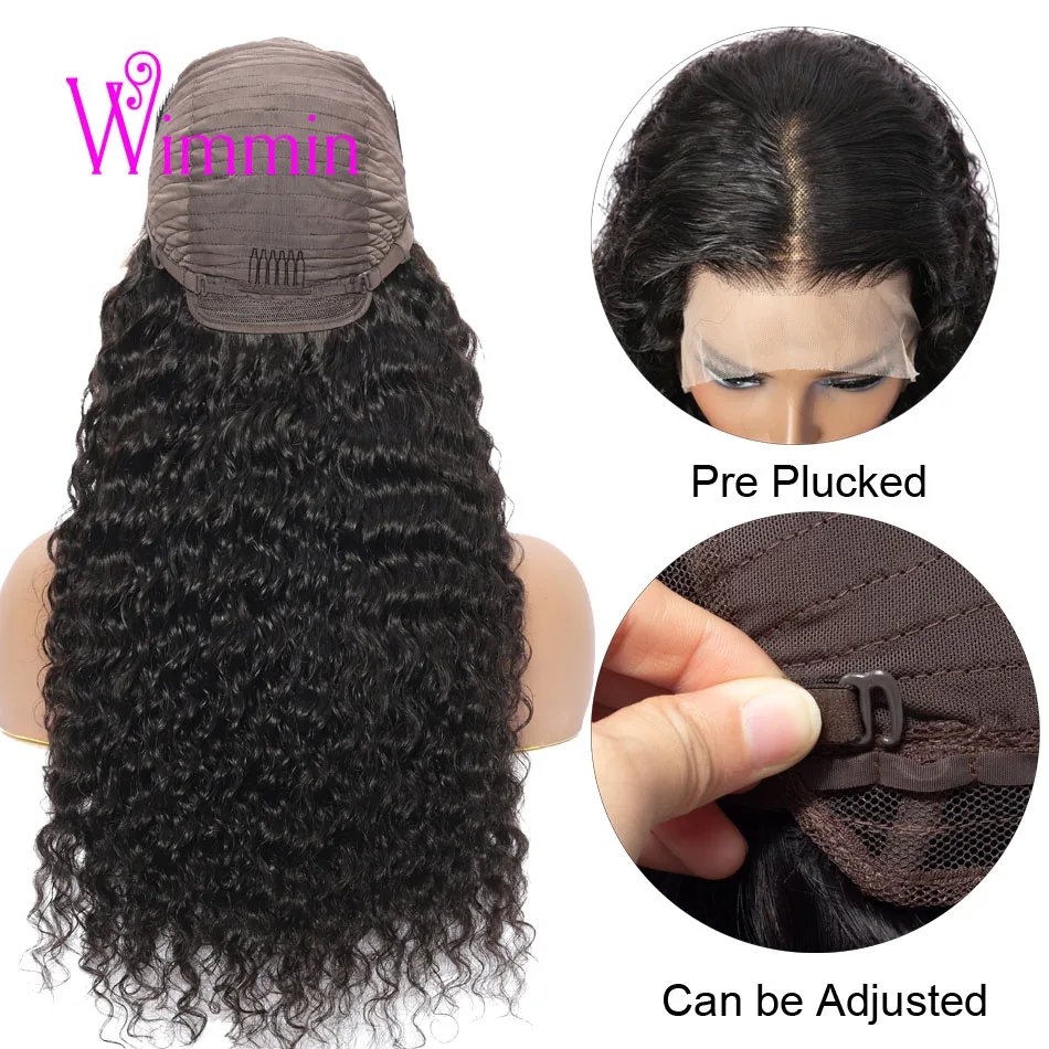 13x6 HD Lace Frontal Wigs Human Hair Glueless Wig Deep Wave 13x6 Lace Wigs Human Hair 5x5 Lace Closure Wigs Pre Plucked Wimmin