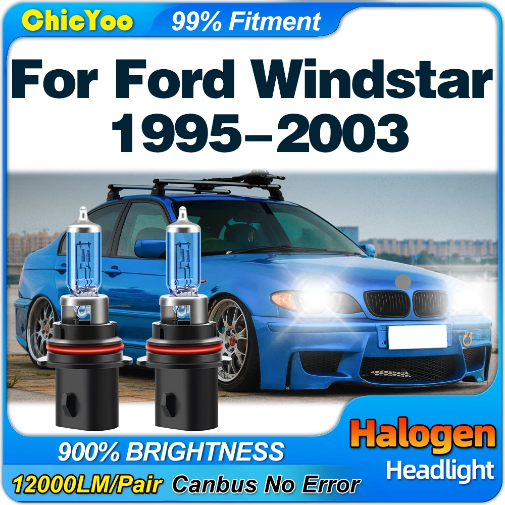 100W Car Xenon Halogen Headlight 6000K Halogen Headlamp Bulbs 12V For Ford Windstar 1995 1996 1997 1998 1999 2000 2001 2002 2003