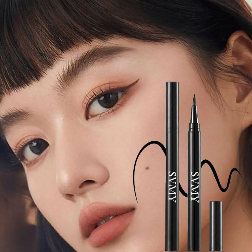 Zwarte Vloeibare Eyeliner Waterdichte Langdurige Eyeliner Snelle Pen Drogen Eyeliner Cosmetische Natuurlijke Vloeibare Potlood Gereedschap Niet W4s4