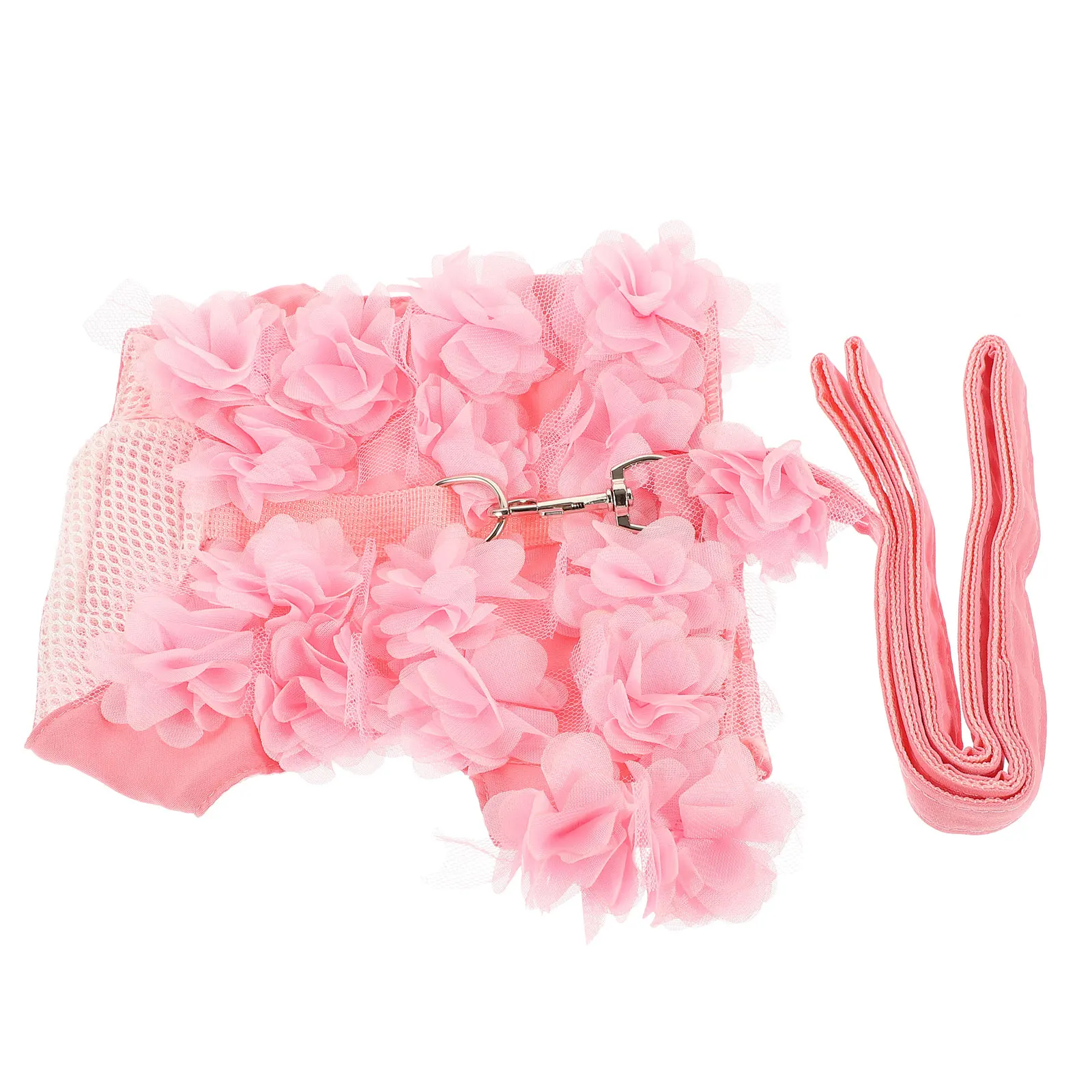 

1Pcs Stereo Flower Dog Traction Chest Strap Breathable Adjustable Sling for Spring Summer Small Medium Dogs Pet Supplies
