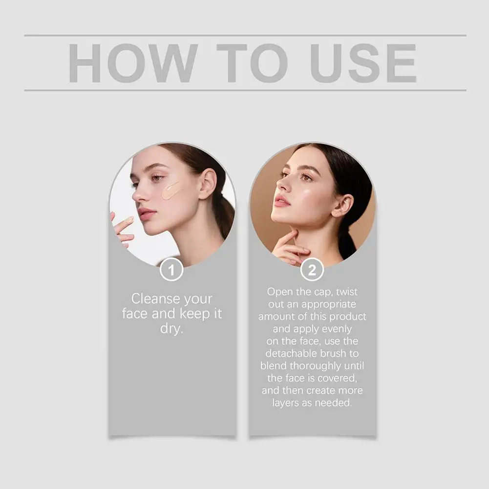ZEPHOCO-Base de maquillaje dos en uno que cambia de Color, barra de maquillaje de 13g, maquillaje hidratante de larga duración, corrector de alta potencia